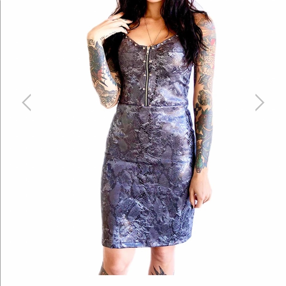 Switchblade stiletto snakeskin dolls kill bra dress new with tags